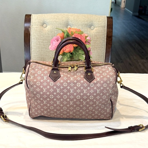 Louis Vuitton Handbags - Authentic Louis Vuitton Mini Lin Speedy Bandolier 30